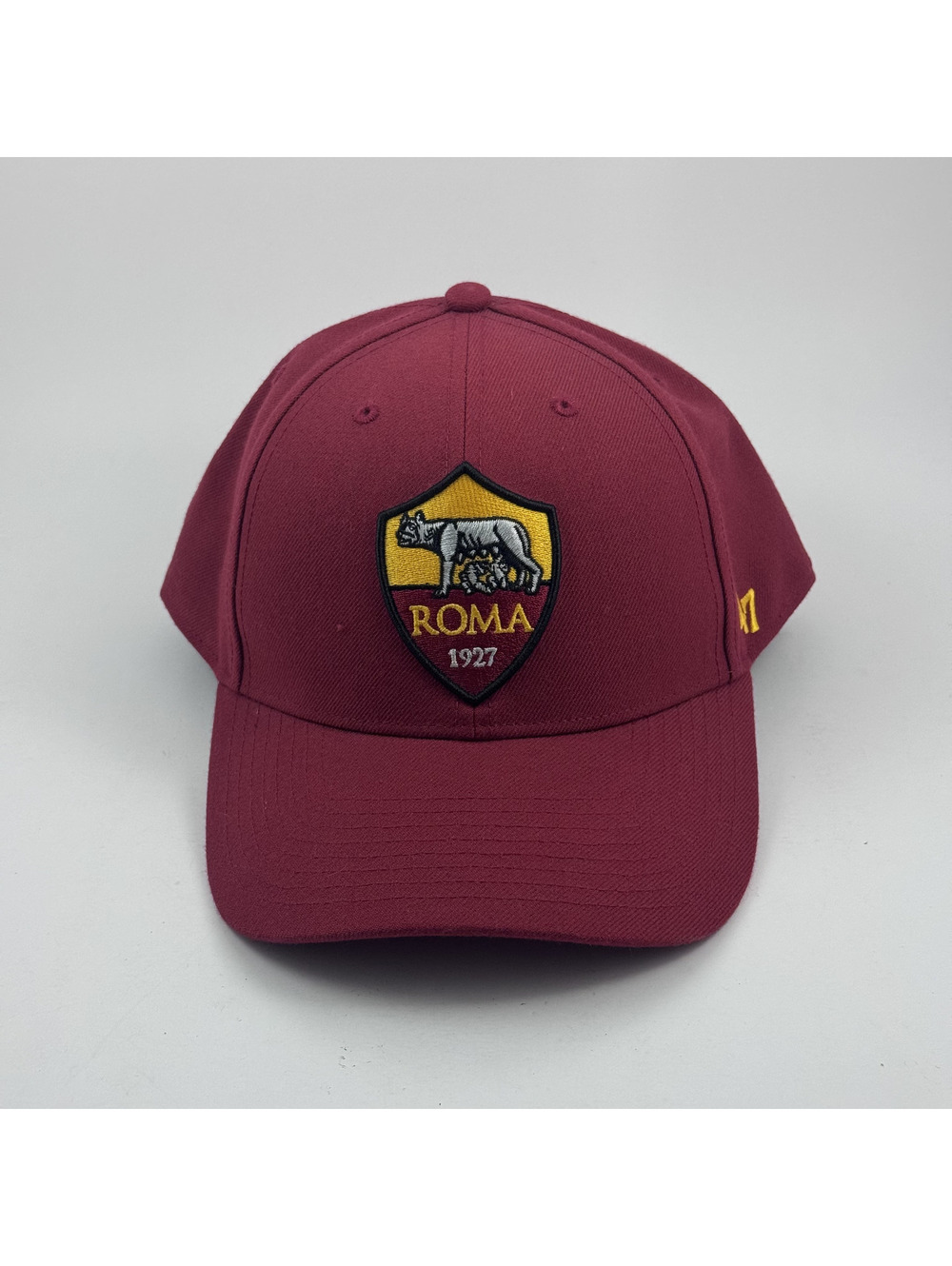 AS Roma '47 Brand Snapback Hat OSFA Maroon Red Yellow Crest Soccer Cap